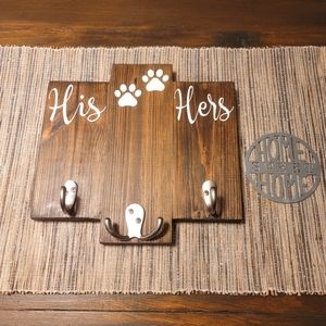Key and Leash Holder plus cut metal gift